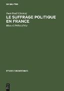 Le suffrage politique en France