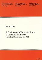 A Brief Survey of Germanic Studies at Canadian Universities from the Beginnings to 1995