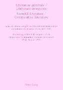 Littérature générale / Littérature comparée- General Literature / Comparative Literature