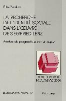 La recherche de l'identité sociale dans l'oeuvre de Siegfried Lenz