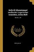 Beth-El, Ehrentempel Verdienter Ungarischer Israeliten, Erstes Heft: 01-03 Pt.01