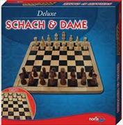 Deluxe Holz - Schach & Dame