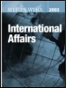 Who's Who in International Affairs 2003