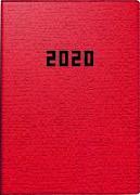 Brunnen Taschenkalender 2020 Struktur Einband rot