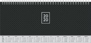 Brunnen Querterminkalender 2020, Modell 772 schwarz