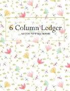 6 Column Accounting Ledger: Accounting Journal Entry Book