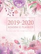 2019-2020 Academic Planner Weekly and Monthly: Daily Weekly Monthly Calendar Planner 17-Month Calendar Aug 2019 - Dec 2020 for Academic Agenda Schedul