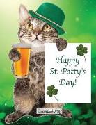 Sketchbook Plus: Happy St. Patrick's Day: 100 Large High Quality Sketch Pages (Irish Kitty Cat)