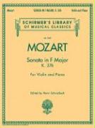 Sonata in F Major, K376: Schirmer Library of Classics Volume 2069 for Violin and Piano