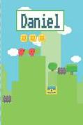 Daniel: Personalized Named Gamer Journal Notebook Cool 8 Bit Platform Game Cover for Boy's and Men Lined Pages