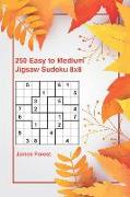 250 Easy to Medium Jigsaw Sudoku 8x8: Sudoku Puzzle Book for Adults