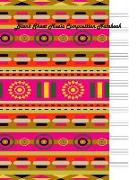 Blank Sheet Music Composition Notebook: Aztec Cover 12 Staves Evenly Spaced 100 Sheets 8.5 X 11 Size Manuscript Paper