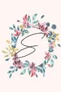 S: Personalized Notebook Journal for Florists, Wedding Planner, Bride's Maid Gift, Wedding Decorators with Floral Cover C