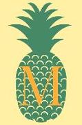 M: Personalized Diet Journal with Weight Loss/Gain Tracker and Daily Meal Planner and Reflection with Pineapple Cover