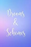 Dreams and Schemes: Journal Notebook for Dreamers and Doers with Gradient Colors