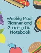 Weekly Meal Planner and Grocery List Notebook: Track and Plan Your Meal Weekly 100 Pages Food Planner 8.5 X 11 Inches (Volume 2)