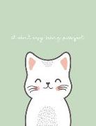 It Ain't Easy Being Purrfect: Lined A4 Notebook - Cat Lovers Journal