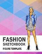 Fashion Sketchbook Figure Template: 430 Large Female Figure Template for Easily Sketching Your Fashion Design Styles and Building Your Portfolio