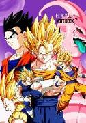 Notebook: Dragon Ball Medium College Ruled Notebook 129 Pages Lined 7 X 10 in (17.78 X 25.4 CM)