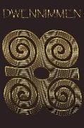 Dwennimmen: Ram's Horns Gold Adinkra Blackberry Softcover Note Book Diary Lined Writing Journal Notebook 100 Cream Pages Ghanaian