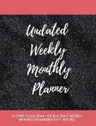 Undated Weekly Monthly Planner: 12 Month Calendar Hourly Daily Weekly Monthly Planner 8.5 X 11 Inches (Volume 10)