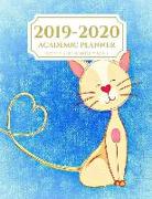 2019-2020 Academic Planner Weekly and Monthly 8.5 X 11: Trendy Cat Calendar Schedule Organizer and Journal Notebook (July 2019 - June 2020)