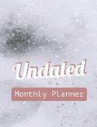 Undated Monthly Planner: 24 Month Calendar with Notes Pages 8.5 X 11 Inches (Volume 8)