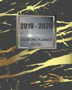 Academic Planner College 2019 - 2020: Weekly Calendar Academic Year July 2019-June 2020 College Student Appointment Book Planner, Marble Cover