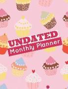 Undated Monthly Planner: 24 Month Calendar with Notes Pages 8.5 X 11 Inches (Volume 10)