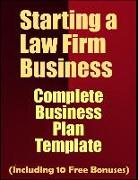 Starting a Law Firm Business: Complete Business Plan Template