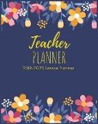 Teacher Planner 2019-2020: Beautiful Floral Teacher Planner for Productivity, Time Management Lesson Plan Calendar Book for Teachers Weekly and M