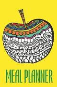 Meal Planner: 52 Weeks Journal with Grocery List and Rustic Interior with Apple Cover