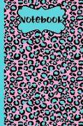 Notebook: Cheetah Print Design Blank Lined Notebook(6 X 9 Inches 120 Decorated Inside Pages Vol. 3)