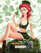 Sketchbook Plus: Happy St. Patrick's Day: 100 Large High Quality Journal Sketch Pages (Lady Luck)