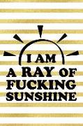 I Am a Ray of Fucking Sunshine: Blank Lined Notebook Journal Diary Composition Notepad 120 Pages 6x9 Paperback ( Female Empowerment )