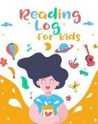 Reading Log for Kids: (8 X 10 Large) Reading Notebook for Ages 7 - 12 Child Friendly Layout 100 Record Pages