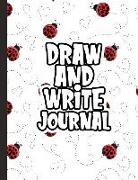 Draw and Write Journal: Kids Drawing & Writing Paper - Half Page Lined Paper with Drawing Space - Ladybug Ladybird Beetles