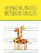 Handwriting Practice Notebook for Kids: Blank Dotted Lined Paper Sheet for Kindergarten Handwriting Workbook 100 Pages 8.5x11 Inches (Volume 5)