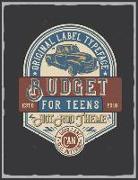 Budget for Teens: Happy Planner Budget with Guide with List of Income, Monthly - Weekly Expenses and Bill Organizer Vintage