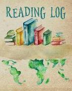 Reading Log for Kids: (8 X 10 Large) Reading Notebook for Ages 7 - 12 Child Friendly Layout 100 Record Pages