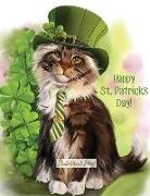 Sketchbook Plus: Happy St. Patrick's Day: 100 Large High Quality Journal Sketch Pages (Irish Cat)
