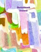 Sketchbook Journal: Framed and Blank Pages for Drawing, Sketching or Doodling, Lined Pages for Ideas, Notes and Thoughts Abstract Rectangl