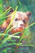 Notes: Cub of Brown Bear in the Forest - Blank College-Ruled Lined Notebook