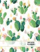 2019-2020 Planner Weekly and Monthly 8.5 X 11: Cacti Flower Theme Calendar Schedule Organizer and Journal Notebook (January 2019 - December 2020)