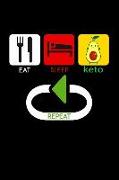 Eat Sleep Keto Repeat: Food and Fitness Journal. Food Exercise & Fitness Diet Journal Diary for Weight Loss. Personal Diet Journal