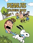 Peanuts Coloring Book Part 1: 60 Original Coloring Pages with Snoopy, Charlie Brown and Other Characters from Peanuts Gang!