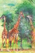 Notes: Herd of Giraffe, Serengeti, Tanzania, Africa - Blank College-Ruled Lined Notebook