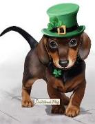 Sketchbook Plus: Happy St. Patrick's Day: 100 Large High Quality Journal Sketch Pages (Lucky Doggy)