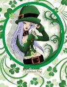 Sketchbook Plus: Happy St. Patrick's Day: 100 Large High Quality Journal Sketch Pages (Lucky Girl)