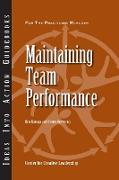 Maintaining Team Performance